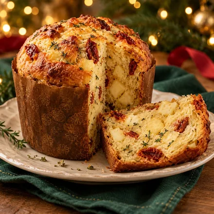 Panetón de dos quesos