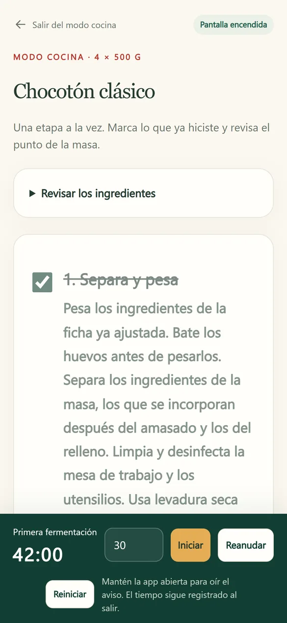 Modo cocina